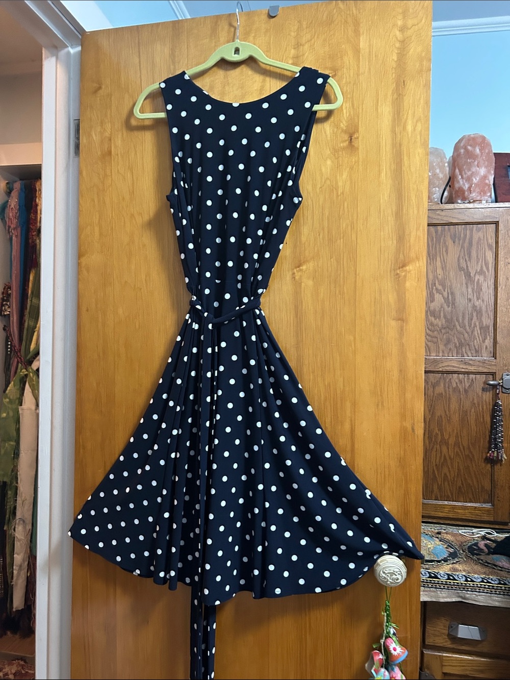 Ralph Lauren Navy Dress with White Polka Dots